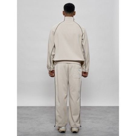 Sports suit men's, size 48, beige color-3
