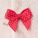 Soft toy "Bunny mi in a dress with fly agaric", 15 cm