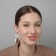 Earrings with pearl "sia" leaflet, white color in gold