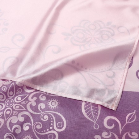 Rose pink flamingos 140x140cm, knitwear, PE100%-2