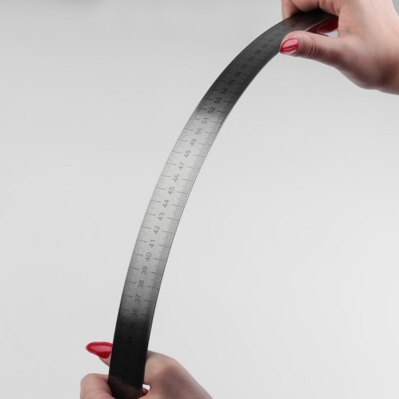 Metal meter, 100 cm (cm/inch), thickness 0.8 mm-2