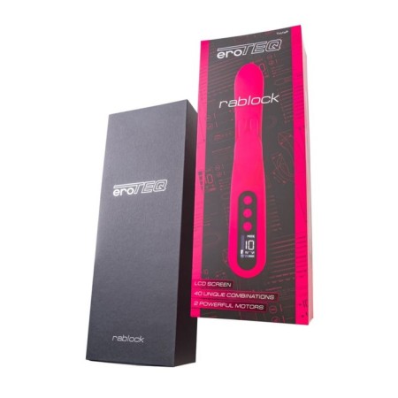 Vibrator to stimulate the Gp with the Eroteq rablock clitoral process, silicone, 23.5 cm, pink-8