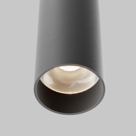 Squirry of suspended Technical P072PL-L12B4K-1, LED, 12W, 5.2x5.2x30 cm, 1000lm, black color-3