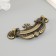 Handle for the casket metal "Patterns" bronze 9x4 cm