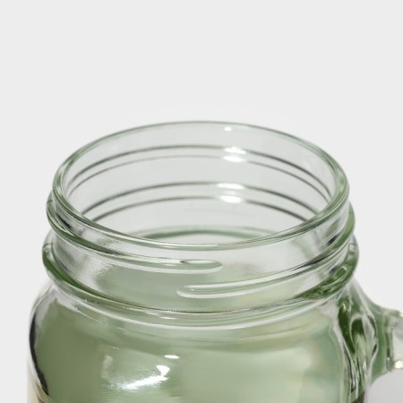 Bank Glass Militari, 450 ml, 10 × 7.5 × 13 cm, with a handle, a lid and a tube-3