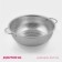 A colander made of stainless steel with Marko handles, D = 25.5 cm, two handles