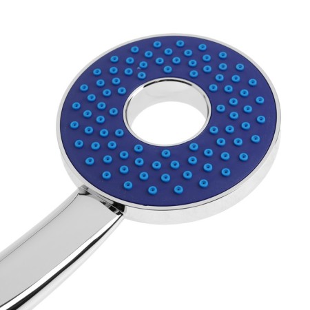 Shower watering can Zein Z3536, D = 105 mm, hole inside, chrome/blue-4
