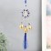 Wind Music Metal "Star, two months and the sun" Blue, from the evil eye 3 bells 27 cm