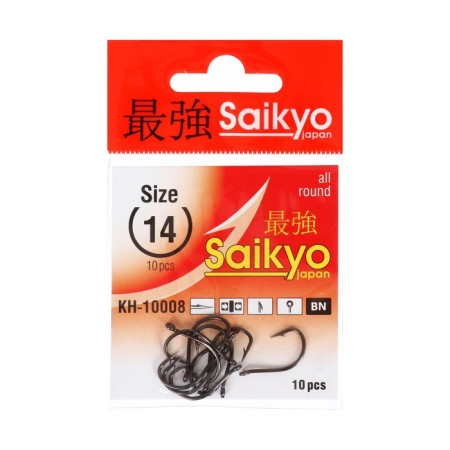Hooks Saikyo KH-10008 IDUMEZINA BN No. 14, 10 pcs