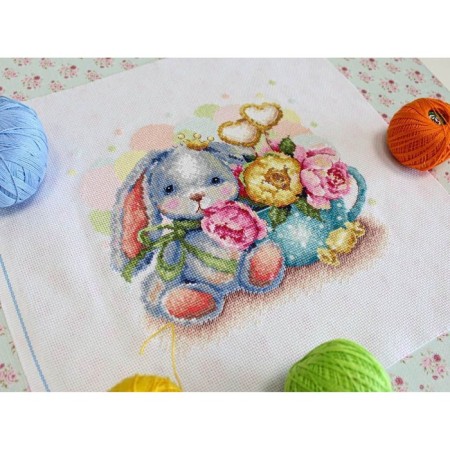 Set for embroidery "Peon Dreams" 19 × 20 cm-3