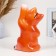 Piggy bank "Cat Hello" 25x14cm, red