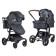 Stroller transformer Farfello Aimile Original, black color