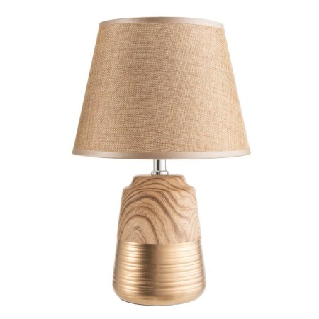 Table lamp "Rustic oak and gold" 1x40W E14 34x22x22 cm Risalux-6