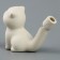 Ceramic whistle for coloring "Kisa"