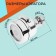 Zein z3611 aerator. Three -mode, on a hinge, with adapters, chrome