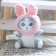 Soft toy "Kitik", in a costume bunny, on a key fob, 11 cm, color mix