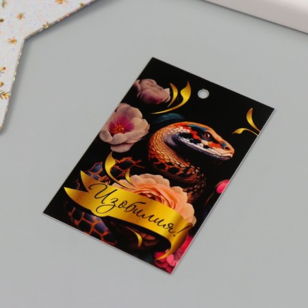 Cardboard "Fairytale snakes" set of 10 pcs (5 types) 4x6 cm-3