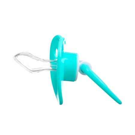 Nipple - silicone dummy orthodontic, from 0 months, with a cap, the color is turquoise-6
