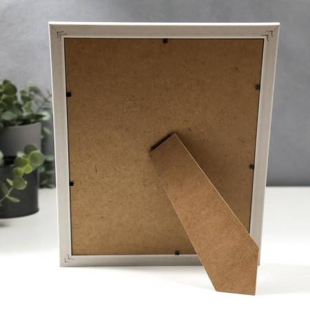 Photo frame plastic 20x25 cm "Golden spiral on white" 28x23 cm-3