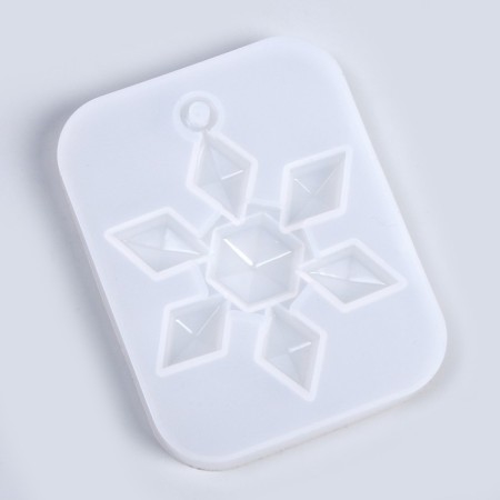 Silicone form universal, Snowflake-Crystal suspension-2