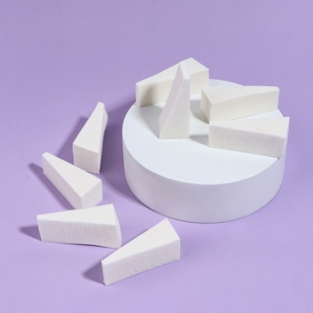 A set of sponges for makeup, 5 × 2 cm, 8 pcs, white color-1