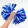 Pompom 1pc, blue color+white