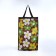 Folding bag on Velcro, 2 wheels, colorful color