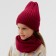 Children's cap KAFTAN with snood, fuchsia rr 48-52