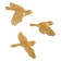 The decoration is wall, plaster panel "birds" 3 pcs, golden
