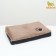 Perina rectangular fur, eco -leather, perioteum, 60 x 40 x 10 cm, brown