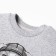 A set for a boy (sweatshirt, trousers), I was launched, the color is black/gray melange, height 80