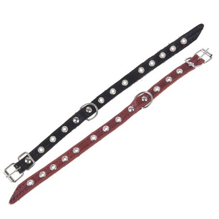 Collar skin -embossed single -layer, 29 x 1.2 cm, dimensionless, mix of flowers-2
