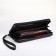Male purse-clate on a zipper, black color