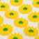 The Kuznetsova applicator, 384 spines, spanbond, 50 x 75 cm, yellow.