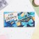 Money envelope "On Birthday!" blue bow, 16.5 x 8 cm