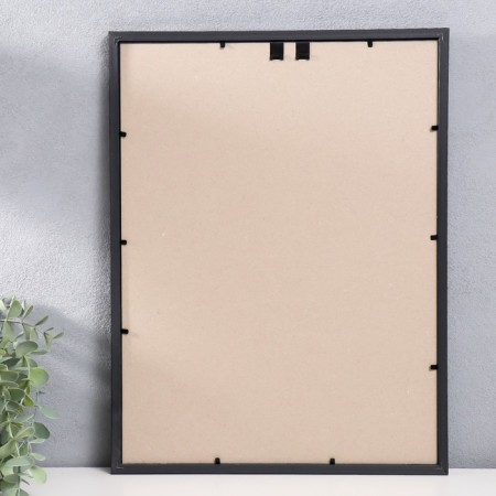 Photo frame Plastic "Gamma" 30x40 cm, black with silver-2
