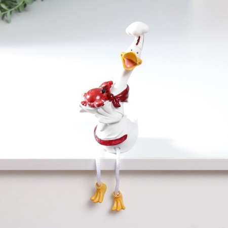 Souvenir Polystone "Goose Cook with Sea Gades" MIX 6.5x8.5x26 cm-1