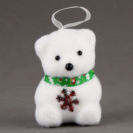 A toy of foam "Bear" with a snowflake, 10 cm