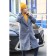 Female coat, size 50, gray color