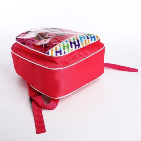 Baby backpack on lightning, pink color-6