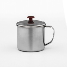 Western stainless steel mug, 320 ml, D = 9 cm, chrome color