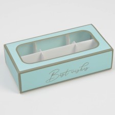 Box for 6 sweets, confectionery packaging 