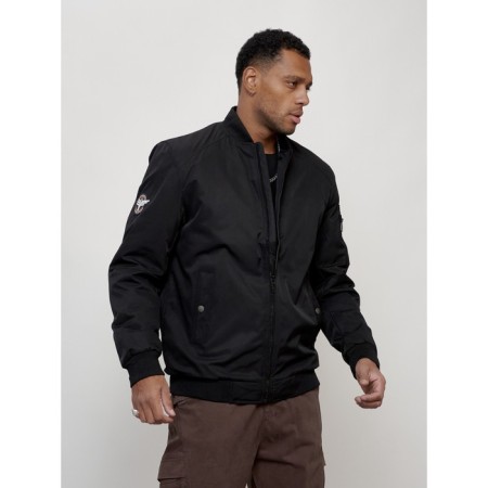 Male bomber, size 52, black color-8