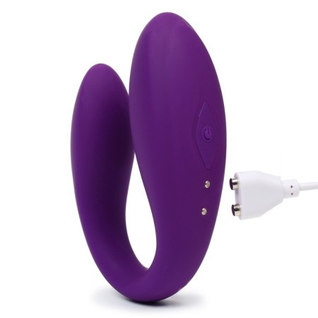 Vibrator for steam oats, flexible, silicone, remote control, purple-8
