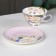 Tea steam porcelain "Tea rose", 2 items: a cup 200 ml, a saucer d = 15 cm