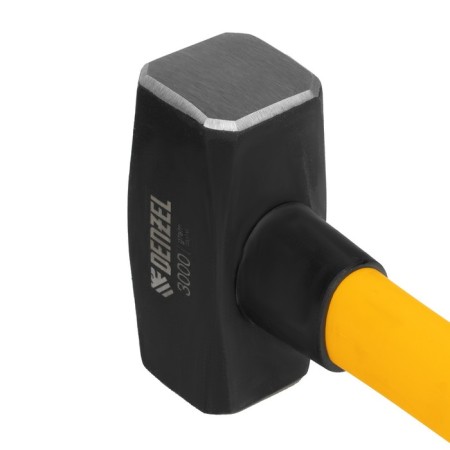 Sledgehammer Denzel 11022, Forged, Fiberglass handle with tpr coating, 880 mm, 3 kg-2