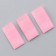 Textile strip "50", 4.6 x 1.1 cm, pink color
