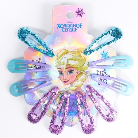 Hair hair clip, 10 pieces, cold heart