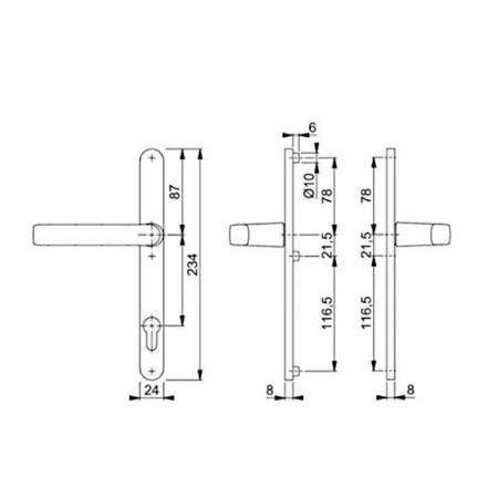 Frunker of a pressure -tank with a spring 85/25, standard RAL9016, white-2