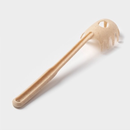 Spoon for spaghetti shade "beige", 28 cm, beige color-2